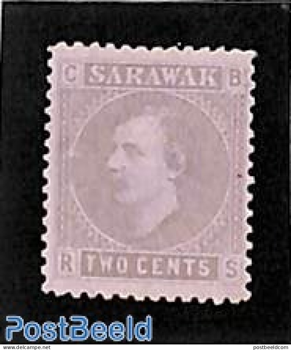 Malaysia 1875 Sarawak, 2c, Stamp Out Of Set, Without Gum, Unused (hinged) - Other & Unclassified