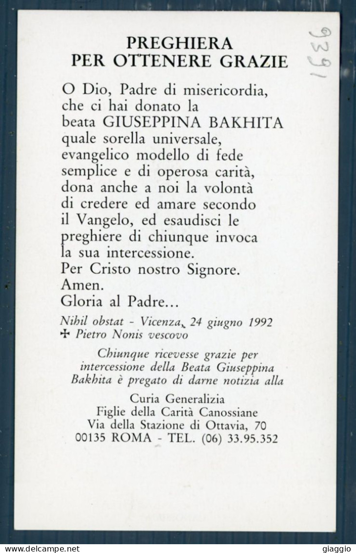 °°° Santino N. 9391 - Beata Giuseppina Bakhita °°° - Religion & Esotericism