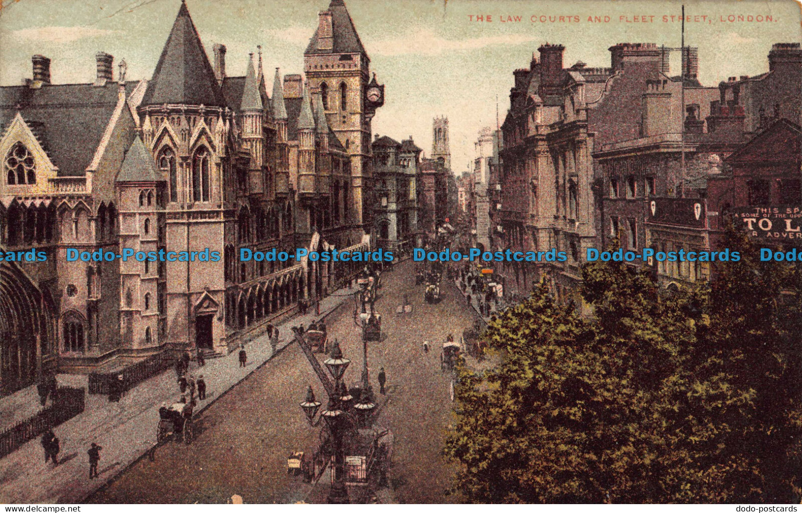 R043993 The Law Courts And Fleet Street. London. 1909 - Altri & Non Classificati