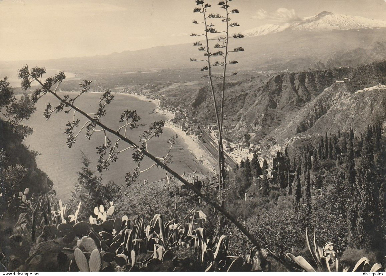 AD260 Taormina (Messina) - Panorama Con L'Etna E Giardini Naxos / Non Viaggiata - Autres & Non Classés