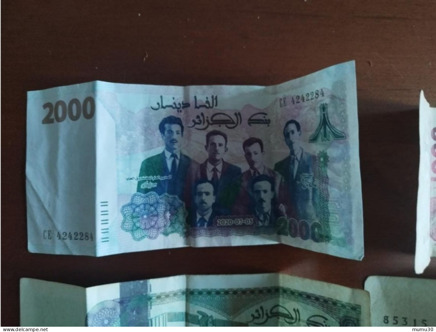 Lot De 4 Billets Toujours Valables Algérie 6000 Dinars ... Dinar Algérien - Otros – Africa