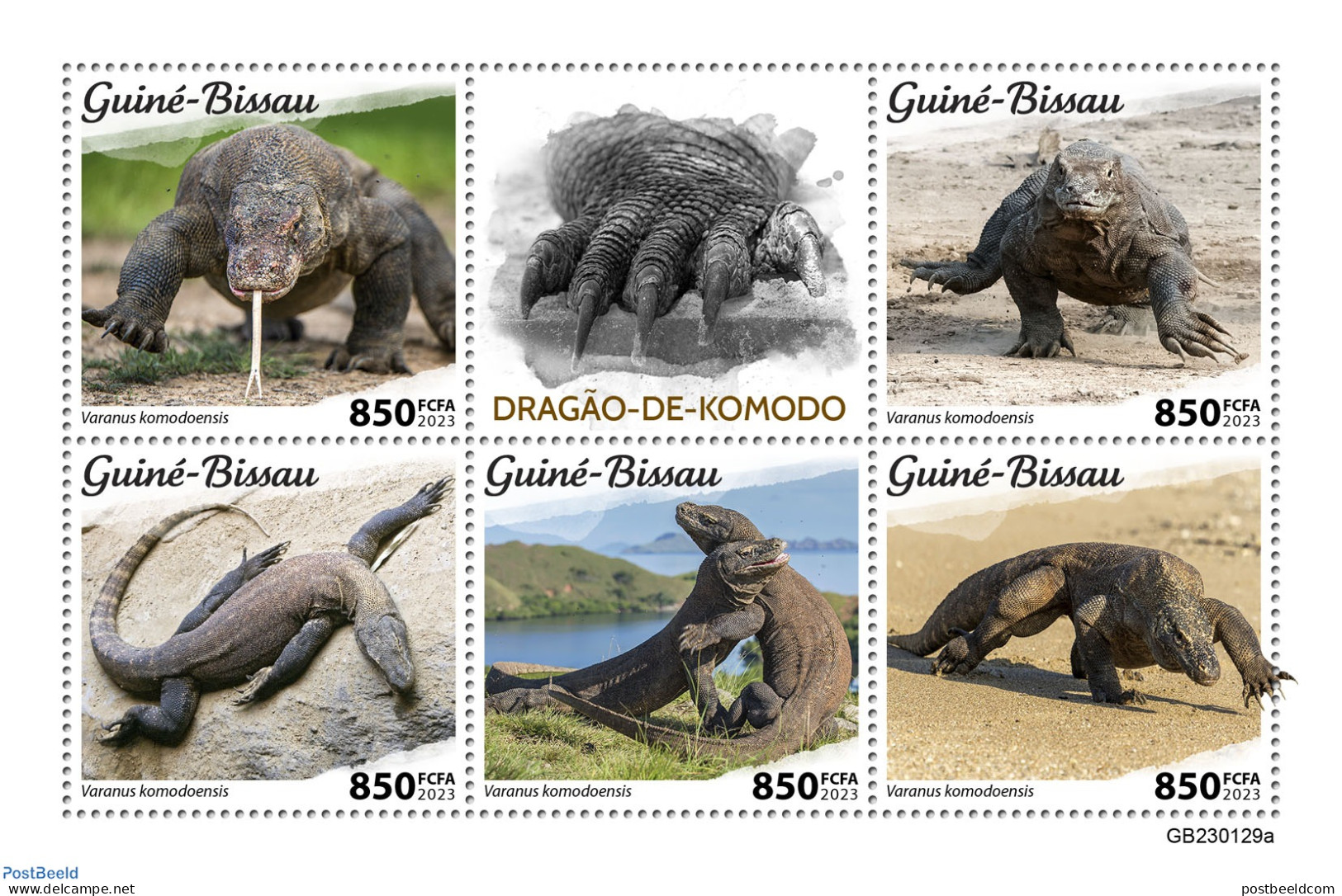 Guinea Bissau 2023 Komodo Dragon, Mint NH, Nature - Reptiles - Guinée-Bissau