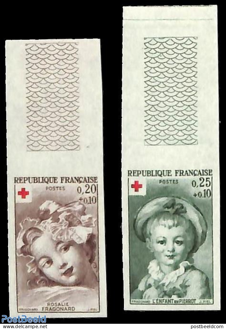 France 1962 Red Cross 2v, Imperforated, Mint NH, Health - Red Cross - Neufs