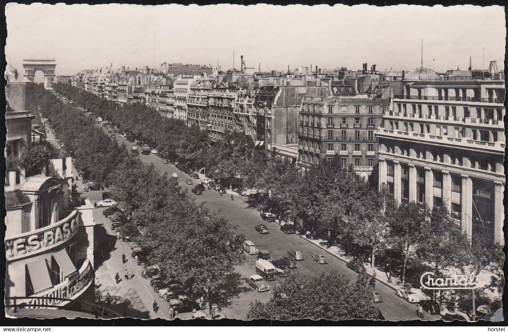 France - Paris - L'Avenue Des Champs-Elysees - Street - Cars - Renault Uvm . - 2x Nice Stamps - Places, Squares