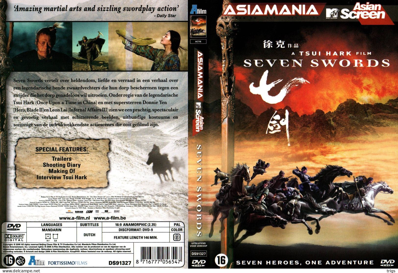 DVD - Seven Swords - Action, Adventure