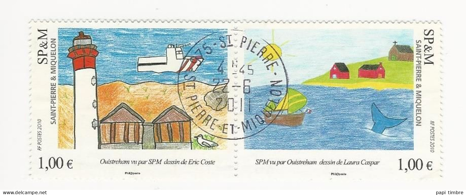 SPM-2010 -Art-Regards Croisés - N° 976 Et 977 Oblitéré - Used Stamps