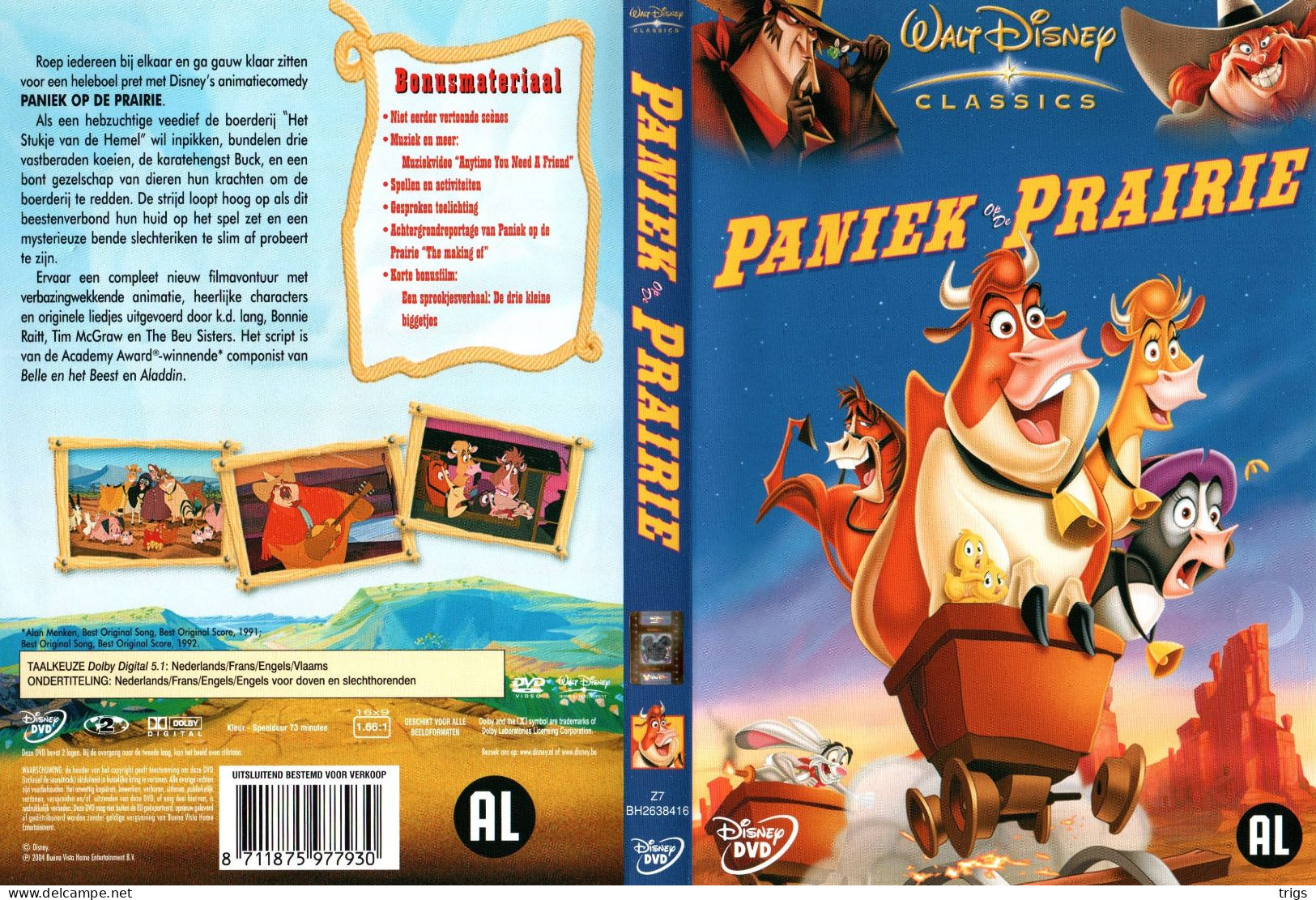 DVD - Paniek Op De Prairie - Dessin Animé