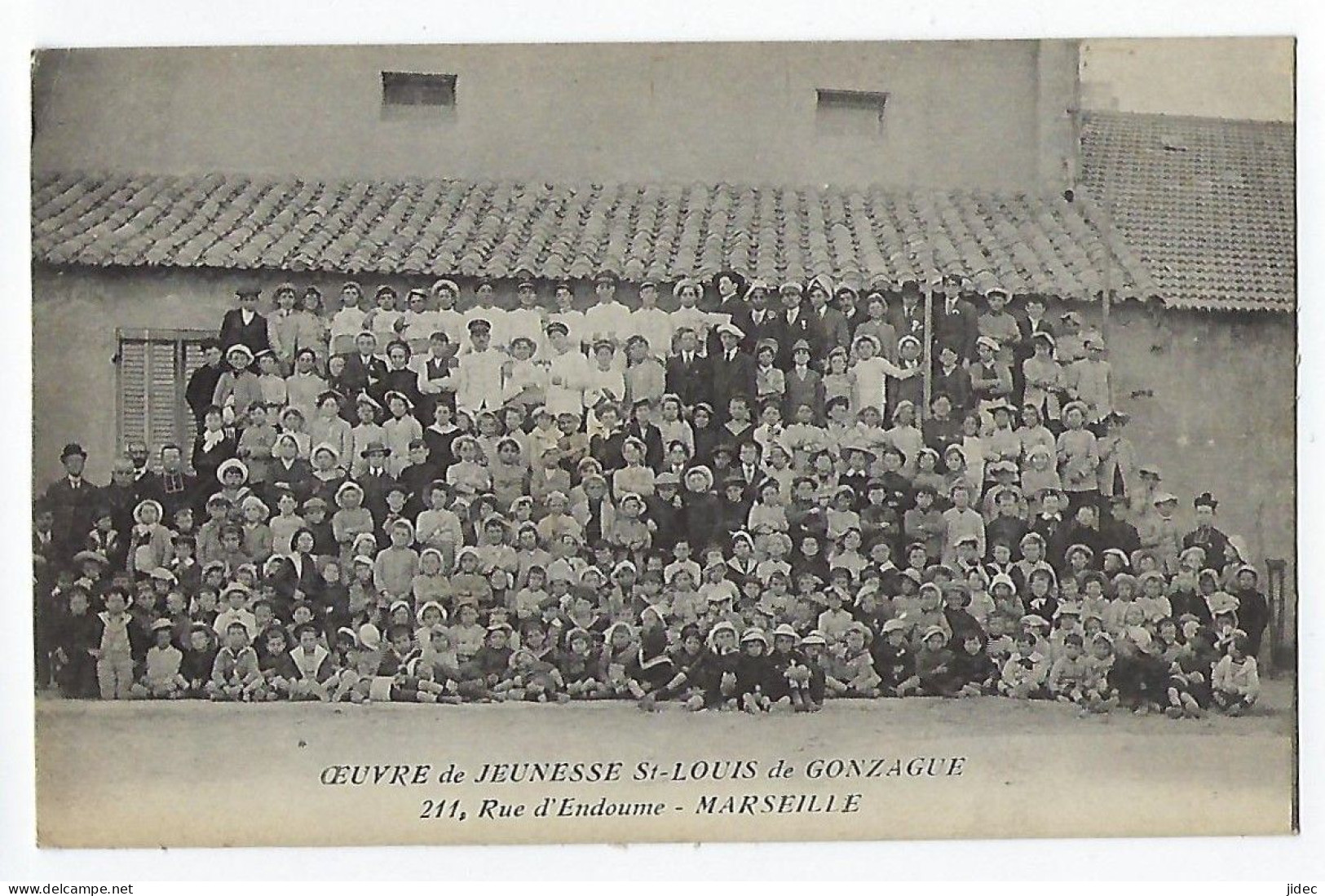 CPA 13 Marseille Rare Oeuvre De Jeunesse Saint St Louis De Gonzague Oeuvre D'Endoume Père Louis Gennarri - Endoume, Roucas, Corniche, Beaches