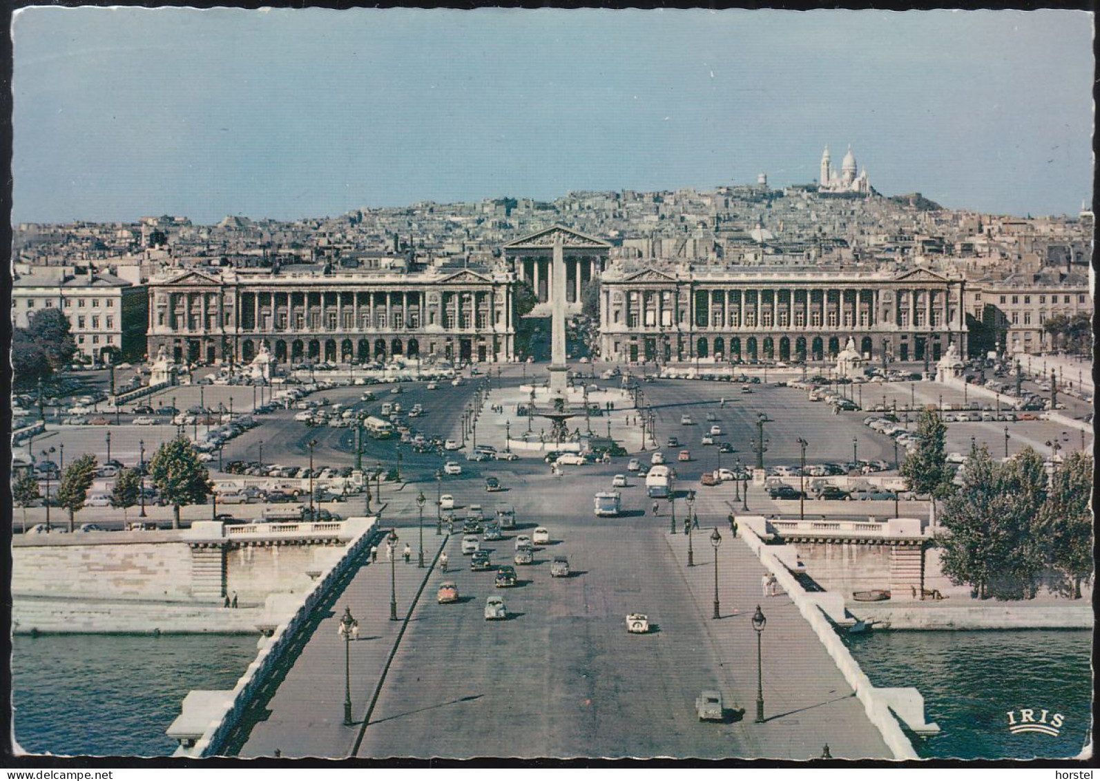 France - Paris - La Place De La Concorde - Cars - Nice Stamp 1963 - Notre-Dame De Paris