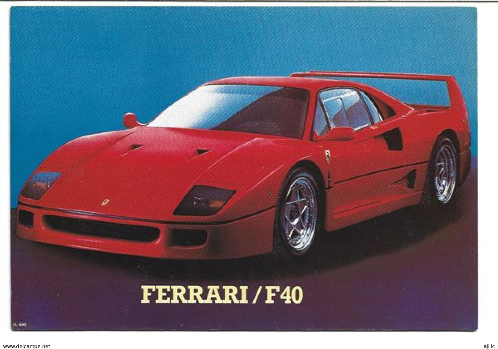 FERRARI F1 -  / F 40. Postcard (new-unused) - PKW