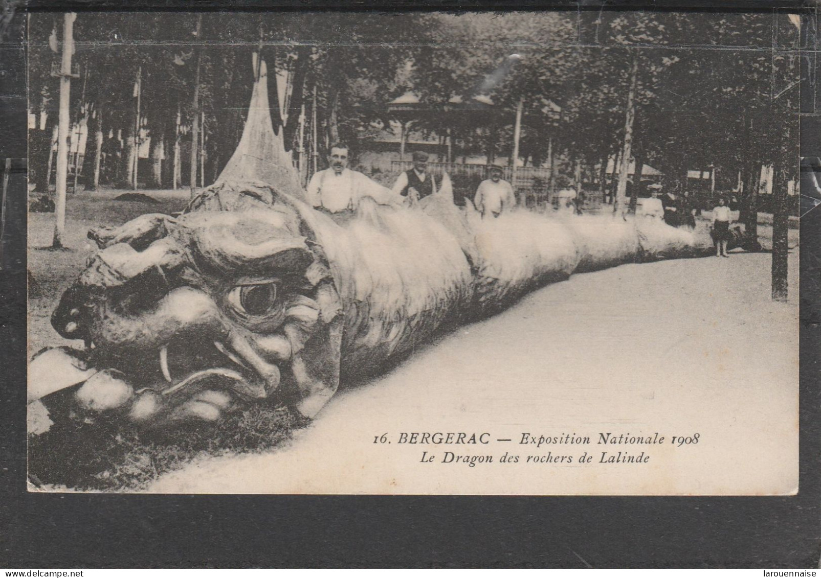 24 - BERGERAC - Exposition Nationale 1908 - Le Dragon Des Rochers De Lalinde (côte Carré 24/30) - Bergerac