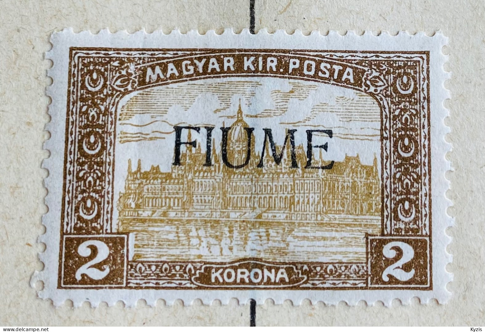 FIUME - Surimpression Sur Les Timbres Hongrois 1916-1917 - Numéro Michel 22 - DÉFAUTS - Fiume