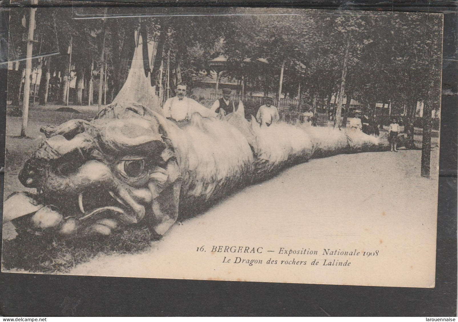 24 - BERGERAC - Exposition Nationale 1908 - Le Dragon Des Rochers De Lalinde (côte Carré 24/30) - Bergerac