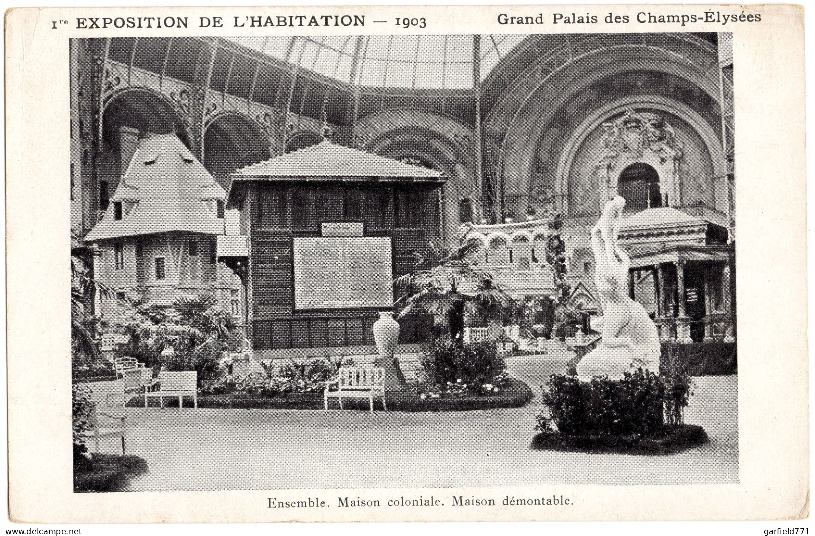 FRANCE - PARIS Champs-Elysées - Exposition De L'Habitation - Maison Coloniale Démontable - - Exposiciones