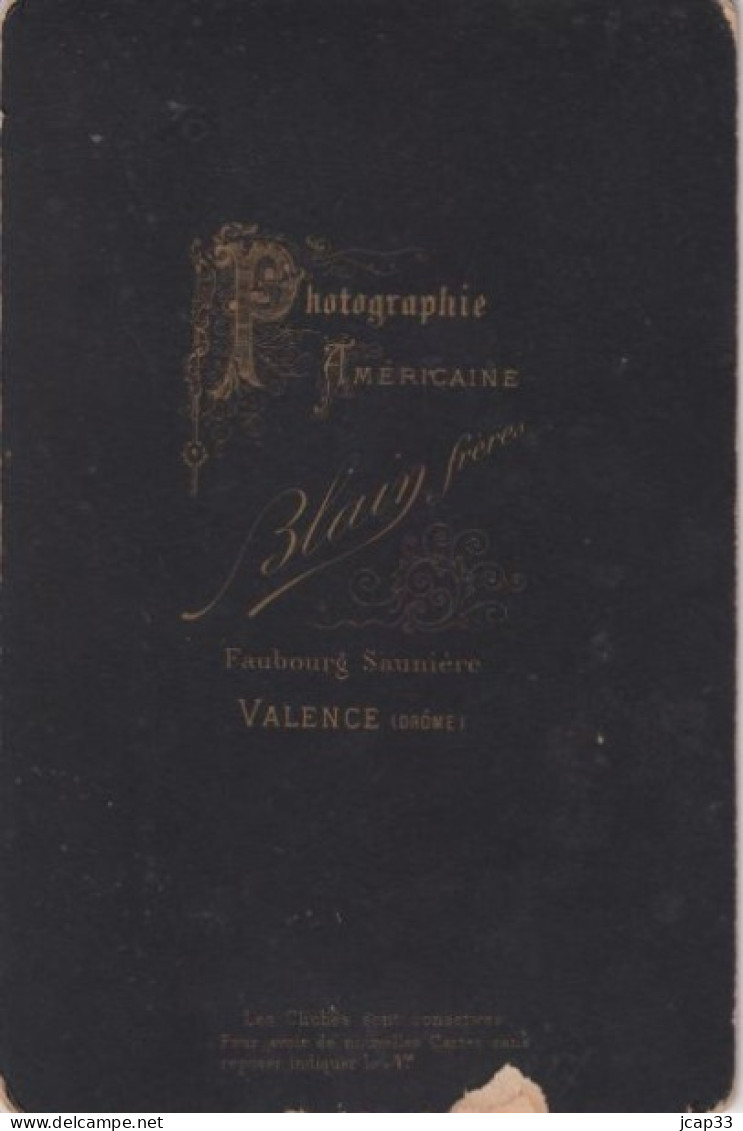 26 VALENCE  -  PHOTO BLAIN FRERES  -  COUPLE AVEC ENFANTS  - - Oud (voor 1900)