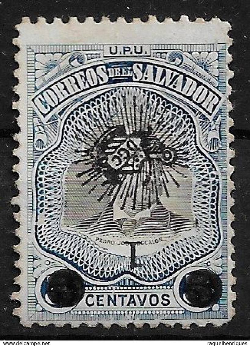 EL SALVADOR STAMP 1907 Pr. Pedro José Escalón Stamps Of 1906 Overprinted ERROR INVERTED SURCHAGE MH (NP#100-P13-L6) - Salvador