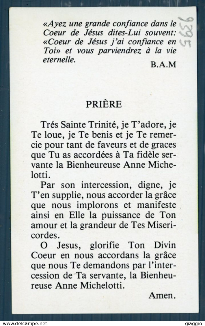 °°° Santino N. 9395 - Beata Anna Michelotti °°° - Religion & Esotérisme