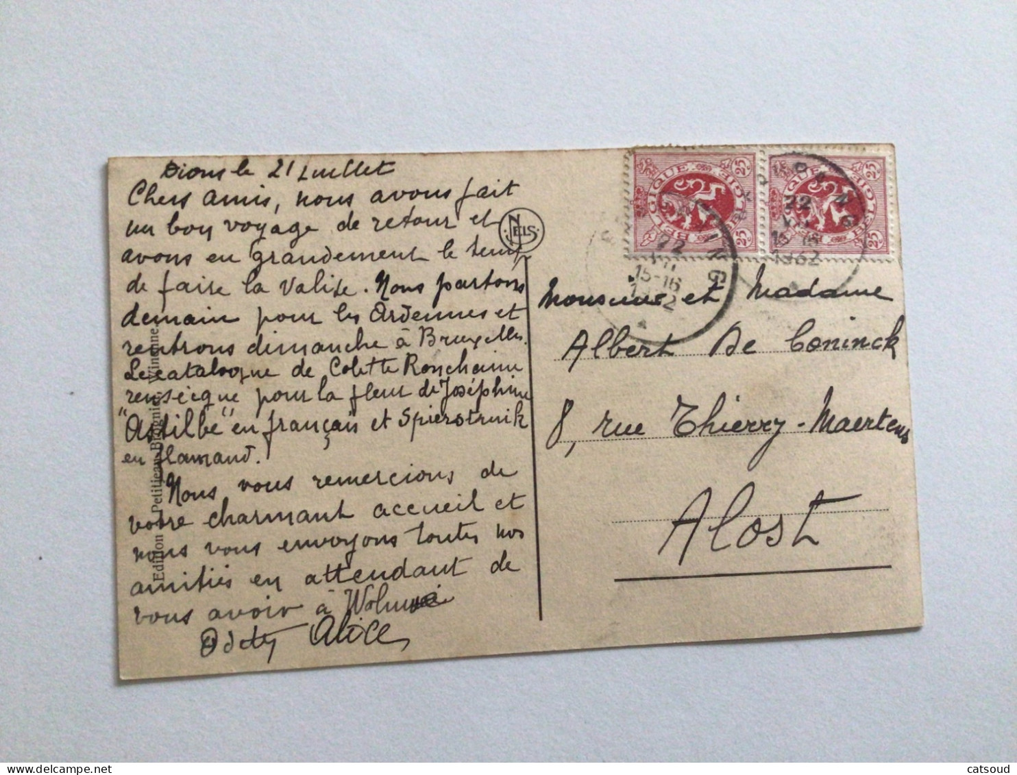 Carte Postale Ancienne (1932) Winenne Au Tournant Sous Les Aulnes - Dinant