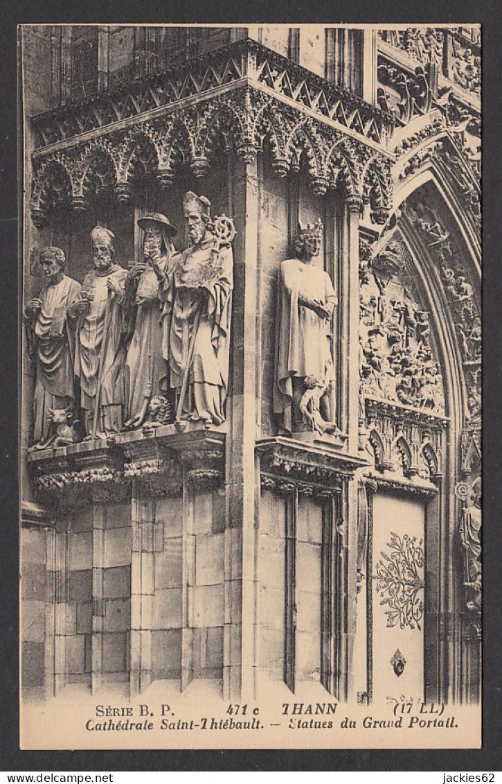 102265/ THANN, Cathédrale Saint-Thiébault, Statues Du Grand Portail  - Thann