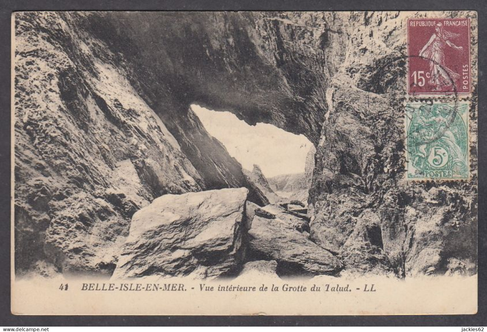 125845/ BANGOR, Vue Intérieure De La Grotte Du Talud - Belle Ile En Mer
