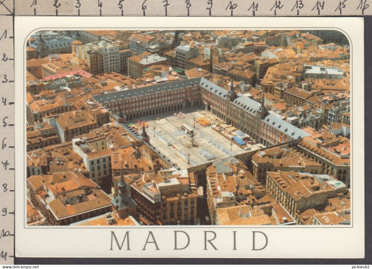 128496GF/ MADRID, Plaza Mayor, Vista Aérea - Madrid