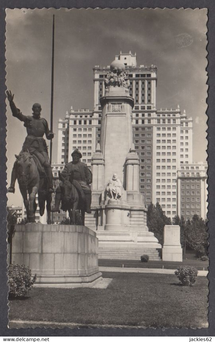 121817/ MADRID, Monumento A Cervantes Y Edificio España - Madrid