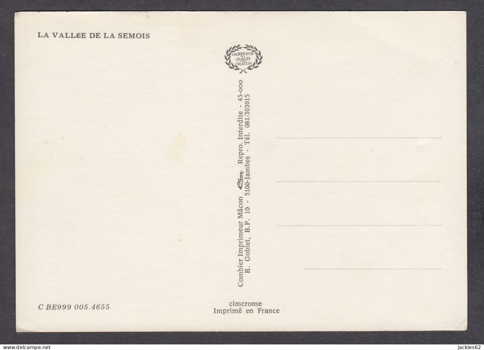 105809/ Vallée De La Semois, Carte Géographique Illustrée - Other & Unclassified