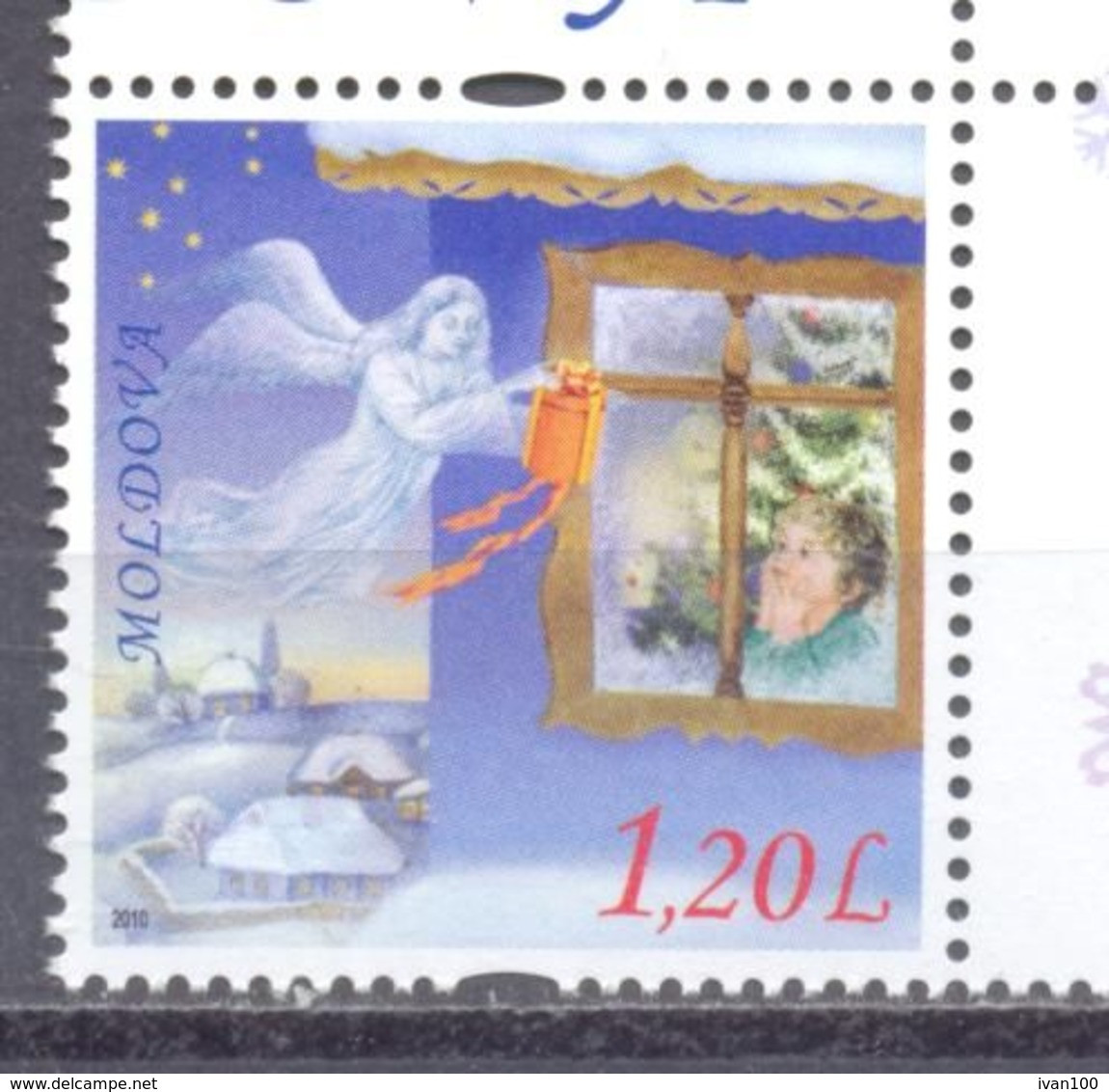 2010. Moldova, New Year & Christmas,  1v, Mint/** - Moldawien (Moldau)
