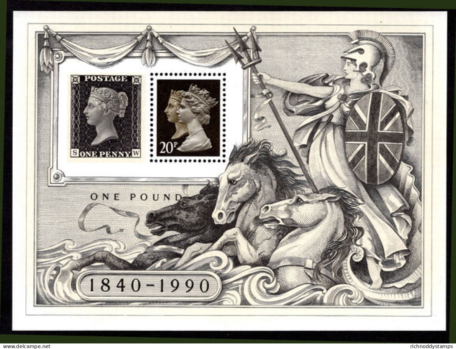 1990 Stamp World London 1990 Souvenir Sheet Unmounted Mint. - Nuevos