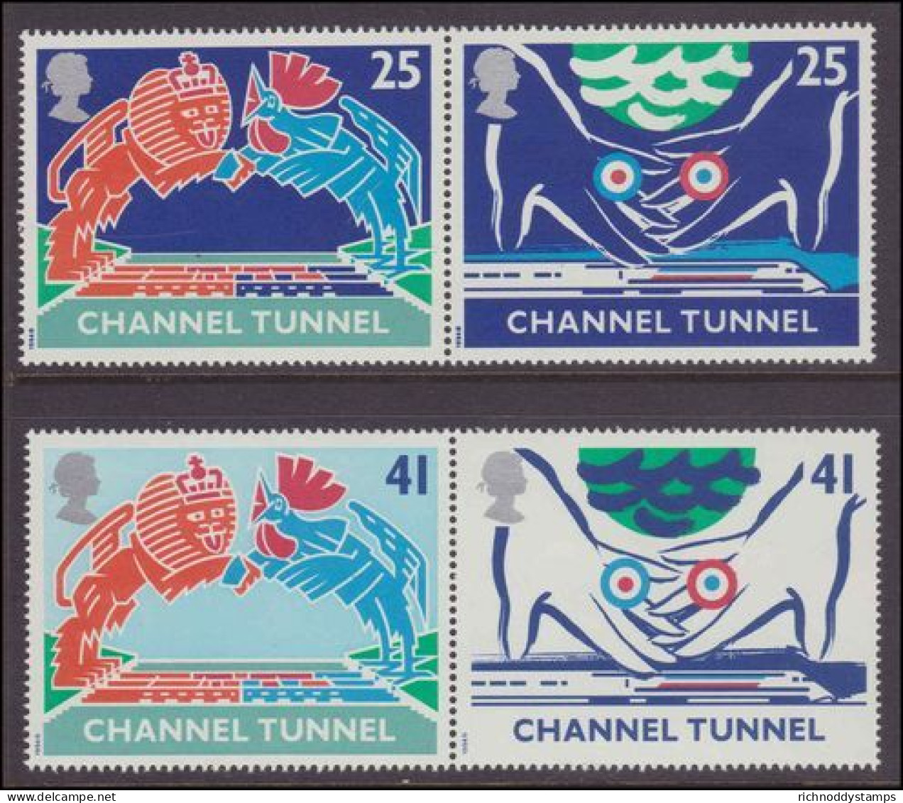 1994 Channel Tunnel Opening Unmounted Mint. - Unused Stamps