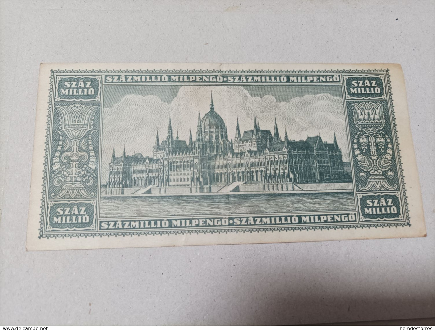 Billete Hungría, 100 Millones De Pengo, Año 1946 - Hungary
