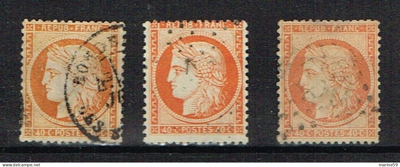 MA 803 - FRANCE - N° 38 Pour Variétés - Le Lot - 1871-1875 Ceres
