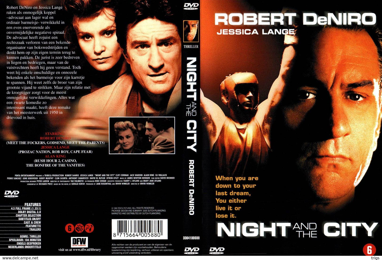 DVD - Night And The City - Politie & Thriller