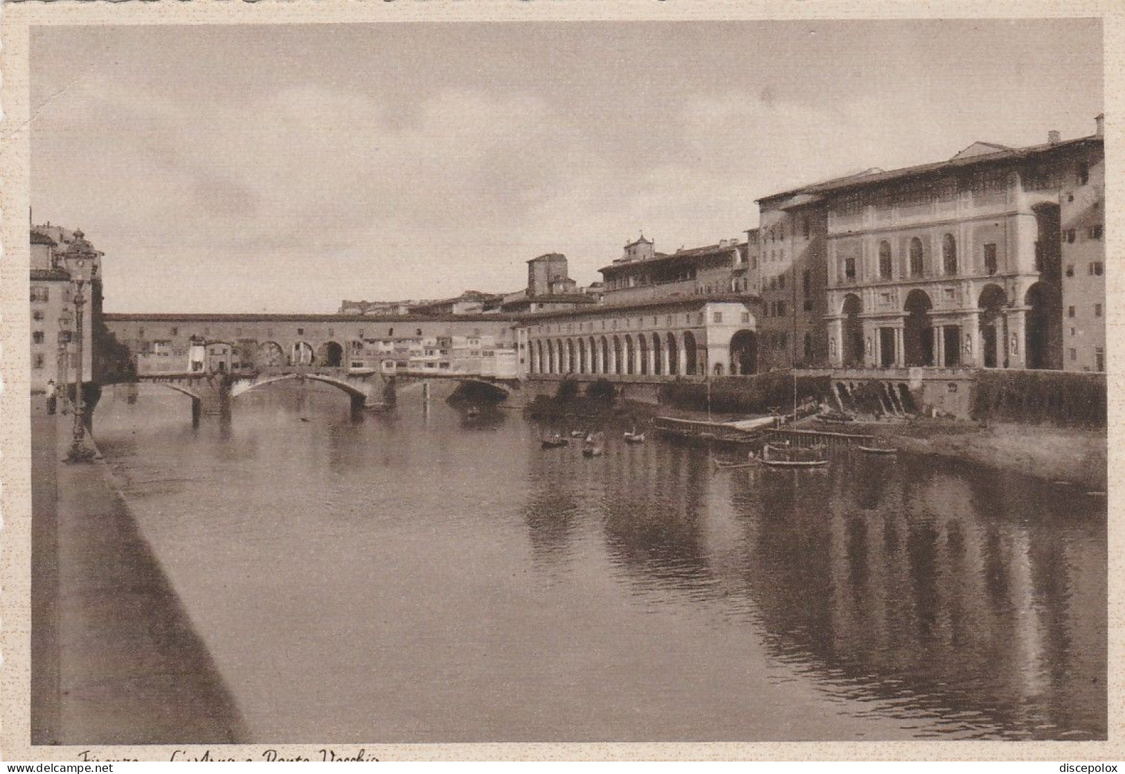 AD274 Firenze - Il Fiume Arno E Ponte Vecchio - Panorama / Non Viaggiata - Firenze