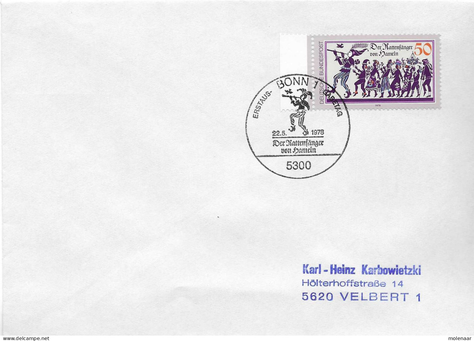 Postzegels > Europa > Duitsland > West-Duitsland > 1970-1979 > Brief Met No. 972 (17367) - Brieven En Documenten