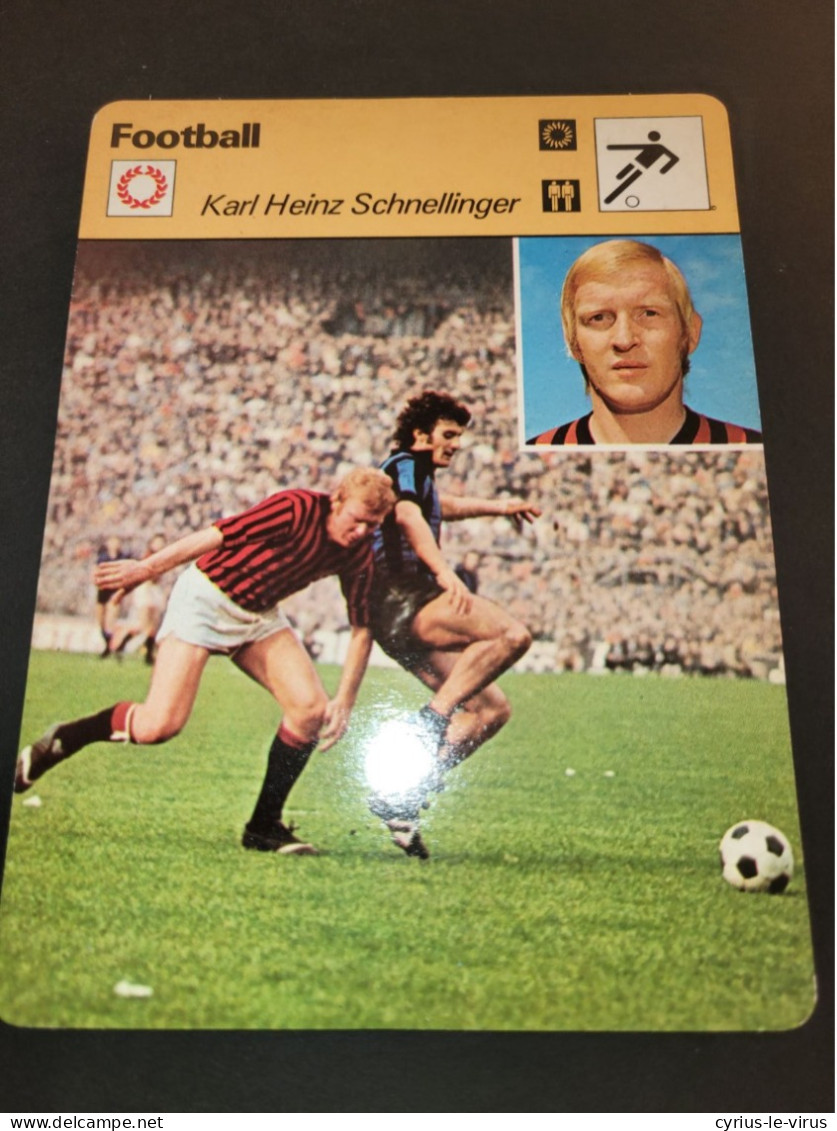 Football  ** Karl Heinz Schnellinger - Sports