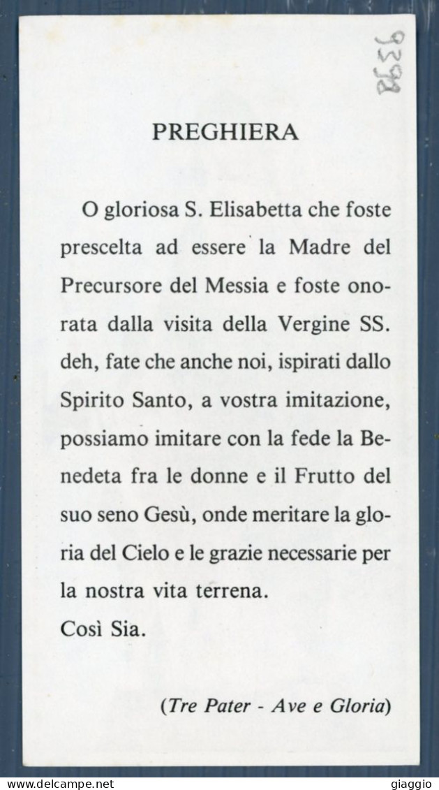 °°° Santino N. 9398 - S. Elisabetta °°° - Religion &  Esoterik