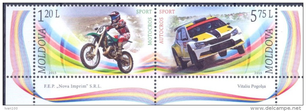 2015. Moldova, Motosports, 2v, Mint/** - Moldova