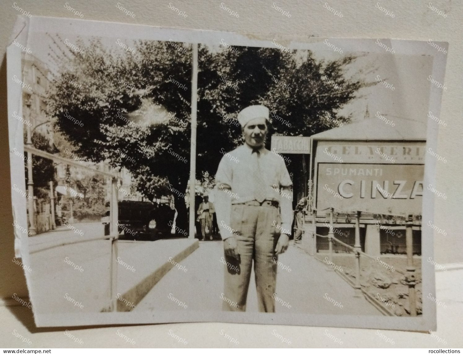 Italy  Photo Italia Foto Da Identificare Negozio Tabacchi Tobacco Advertising CINZANO Spumanti 1929 - Europa