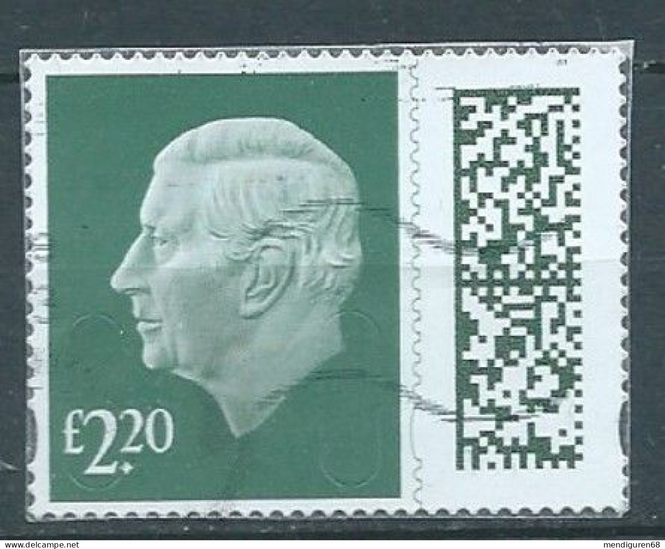 GROSSBRITANNIEN GRANDE BRETAGNE GB 2023 KING CHARLES III  £2.20 USED ON PLASTIC SG V5025 YT 5562 MI 5171 SN KC5 - Oblitérés