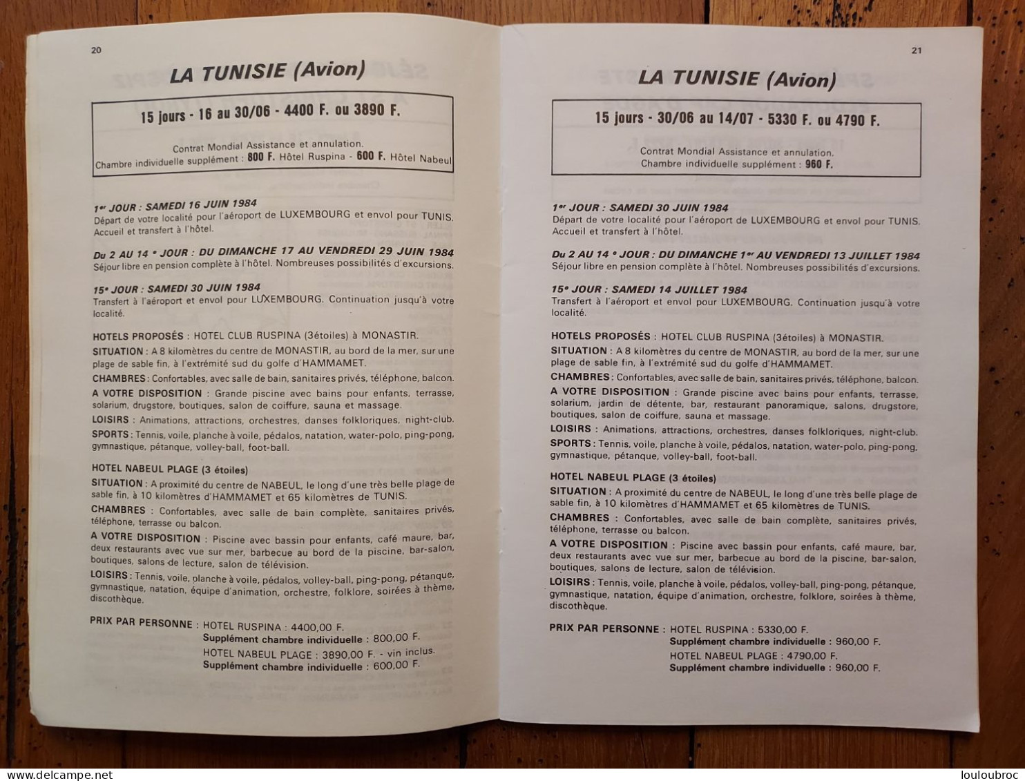 LIVRET PIOT TOURISME 1984 LIVRET DE 48 PAGES DIFFERENTES DESTINATIONS - Toeristische Brochures