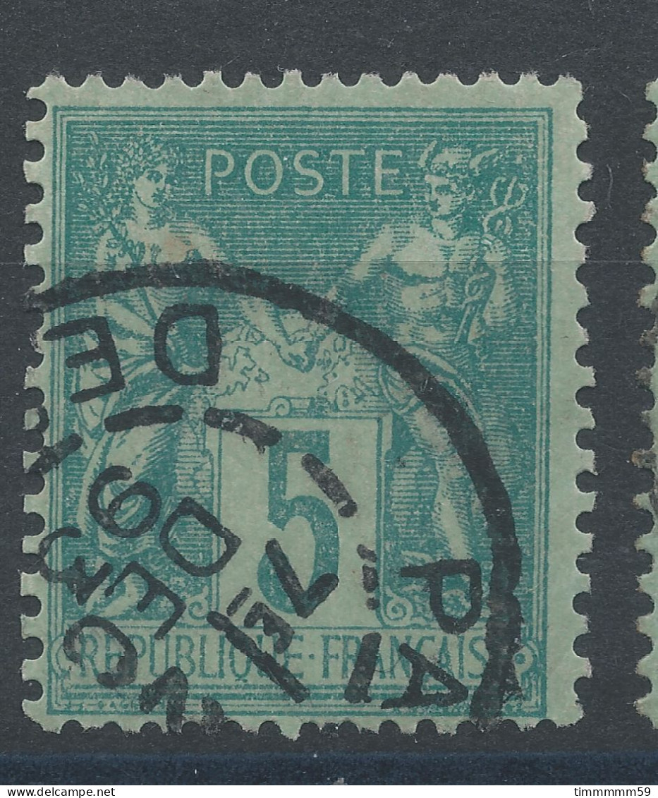 Lot N°83307   N°75, Oblitéré Cachet à Date De PARIS "DEPART" - 1876-1898 Sage (Tipo II)