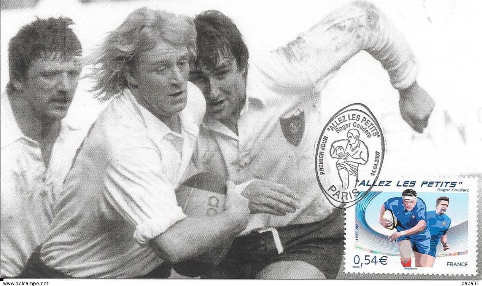 RUGBY -  Jean Pierre RIVES " Casque D'or "  FRANCE-ECOSSE 1979 - Rugby