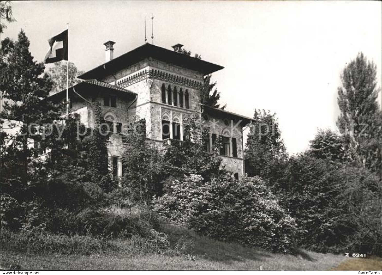 11640937 Rueschlikon Migros Personalschule Usterigut Schweizer Flagge Rueschliko - Sonstige & Ohne Zuordnung