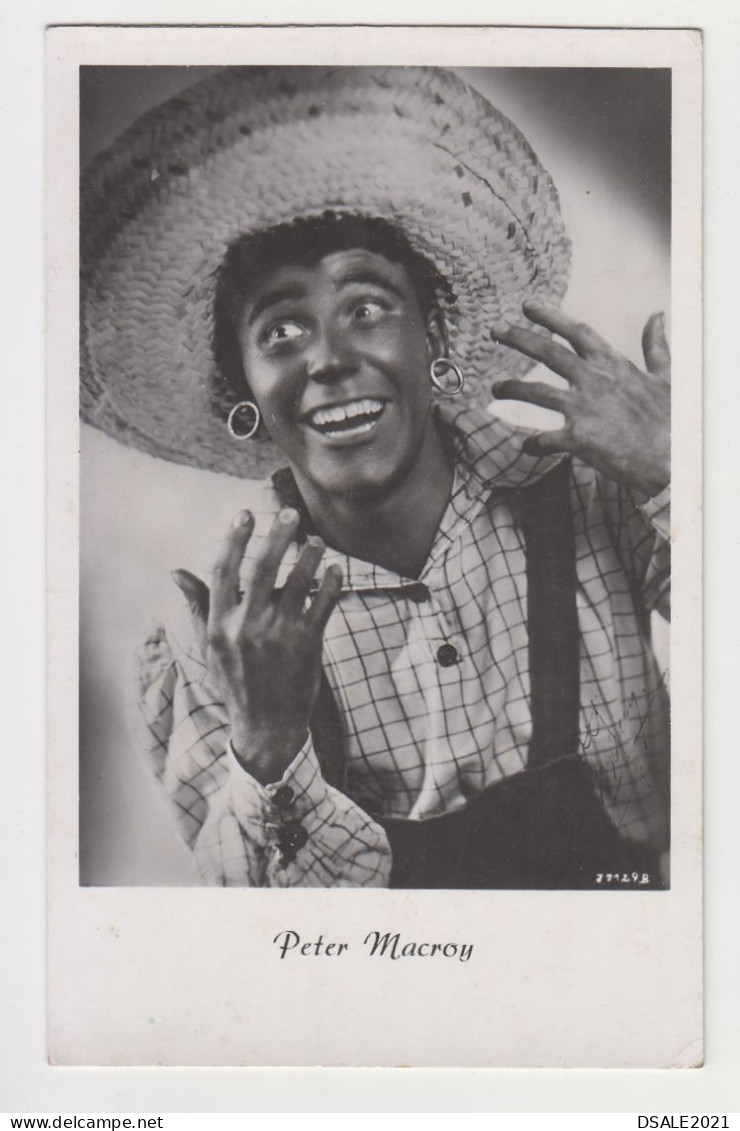 Singer Peter Macroy, Vintage 1950s Photo Postcard RPPc AK (31385) - Artiesten