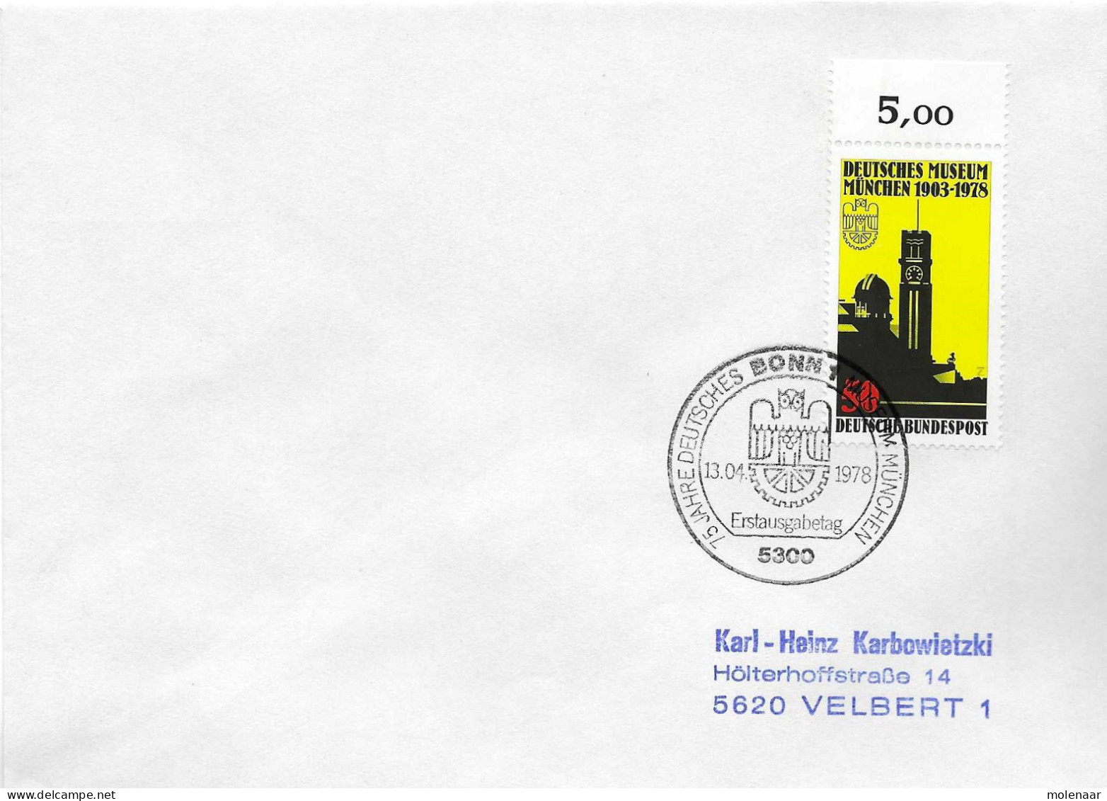 Postzegels > Europa > Duitsland > West-Duitsland > 1970-1979 > Brief Met No. 963 (17372) - Brieven En Documenten