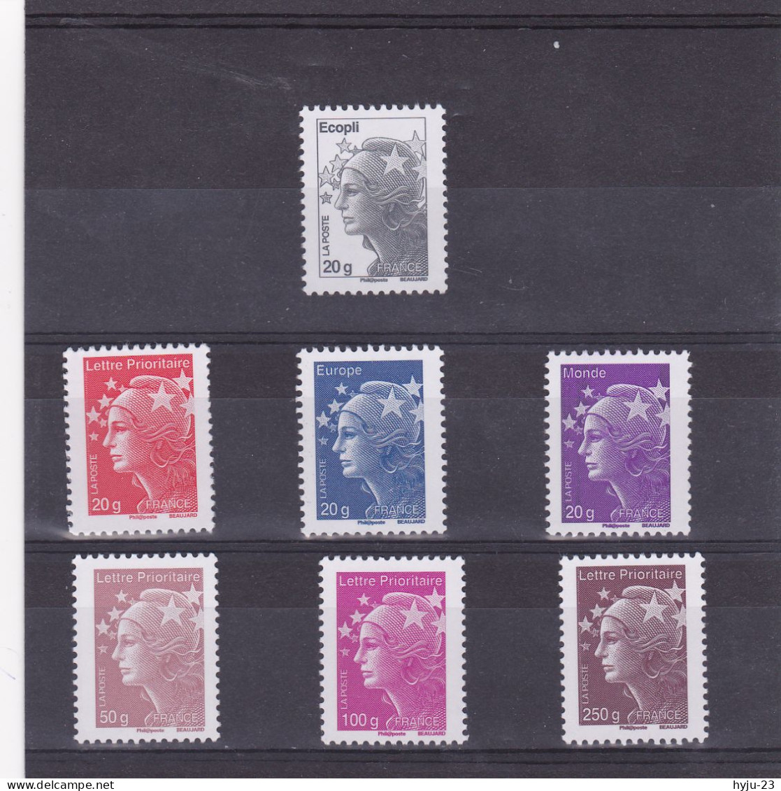 Y&T  N° 4565 à 4571 ** - Unused Stamps