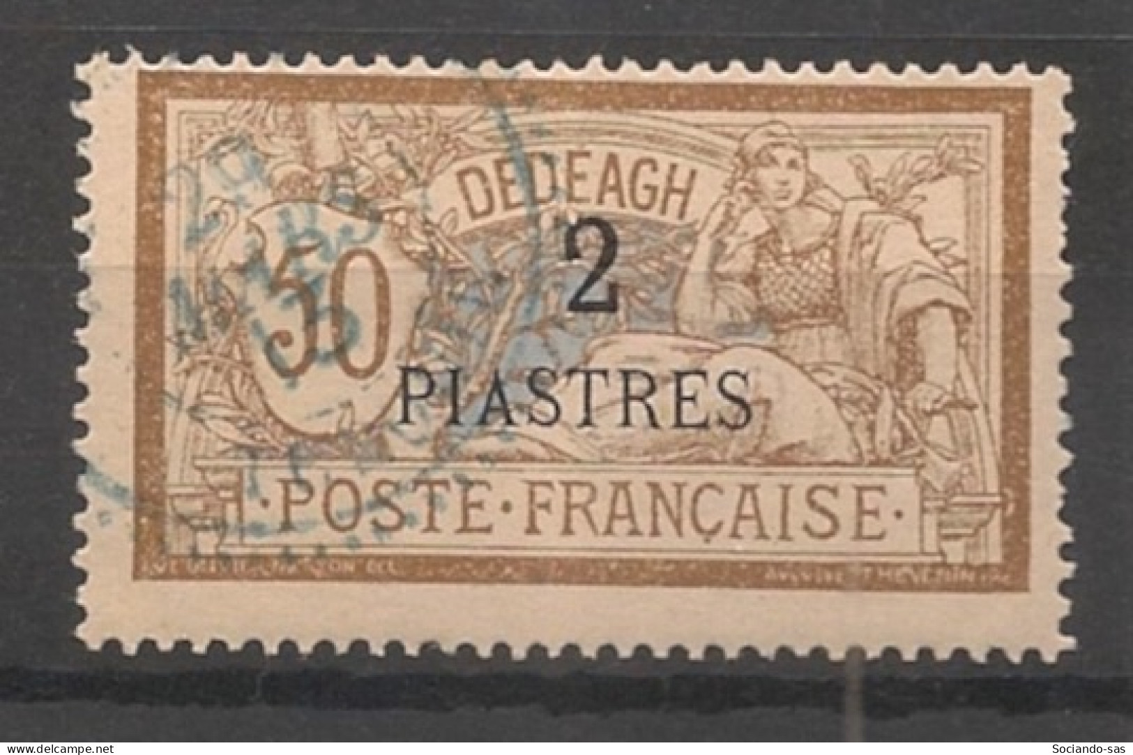 DEDEAGH - 1902-11 - N°YT. 14 - Type Merson 2pi Sur 50c Brun - Oblitéré / Used - Used Stamps