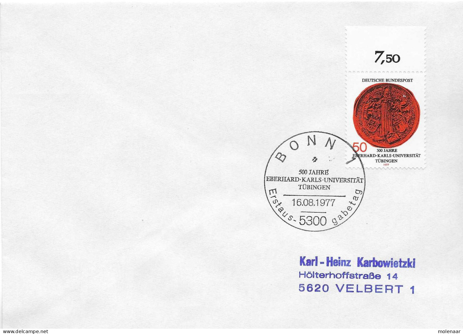 Postzegels > Europa > Duitsland > West-Duitsland > 1970-1979 > Brief Met No. 393 (17374) - Covers & Documents