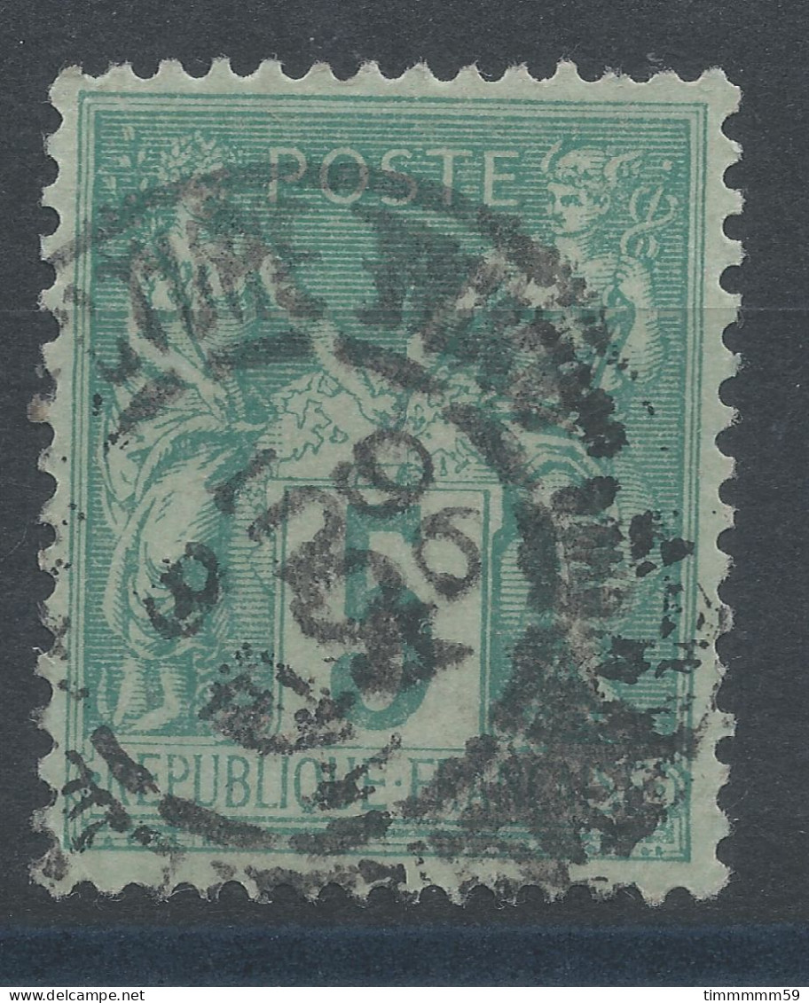 Lot N°83309   N°75, Oblitéré Cachet à Date De MARSEILLE PL. DE LA PREFECTURE " Bches Du RHONE " - 1876-1898 Sage (Tipo II)